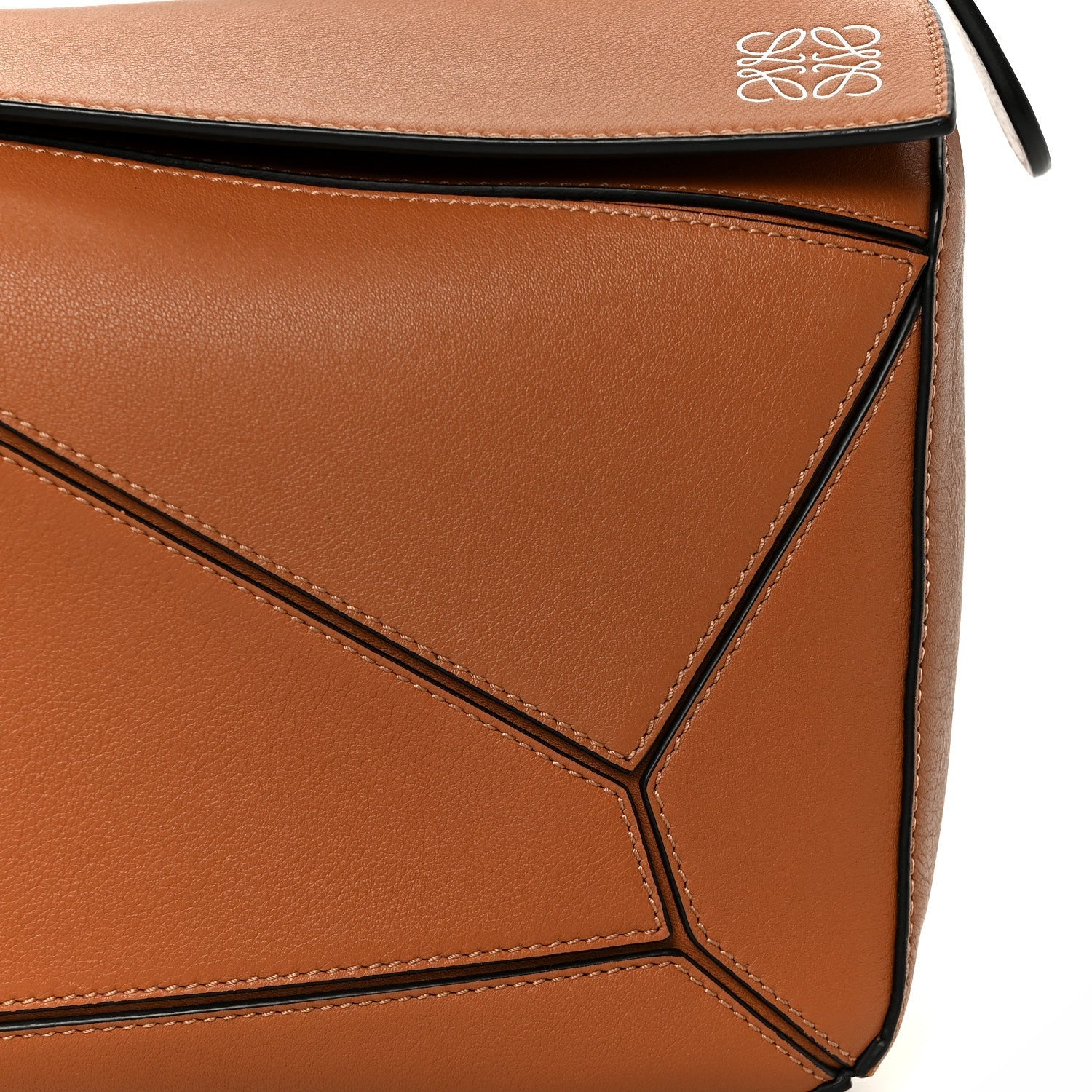 Calfskin Medium Puzzle Bag Tan