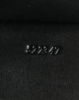 Calfskin Logo Coin Card Holder Black