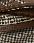 Wool Vitello King Houndstooth FF Embroidered Baguette Beige Moro