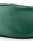 Calfskin Matelasse Small GG Marmont Chain Shoulder Bag Emerald Green