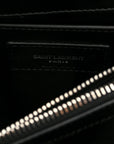 Calfskin Y Quilted Monogram Small Loulou Chain Satchel Black