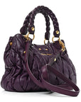 Nappa Matelasse Lux Coffer Bag Purple