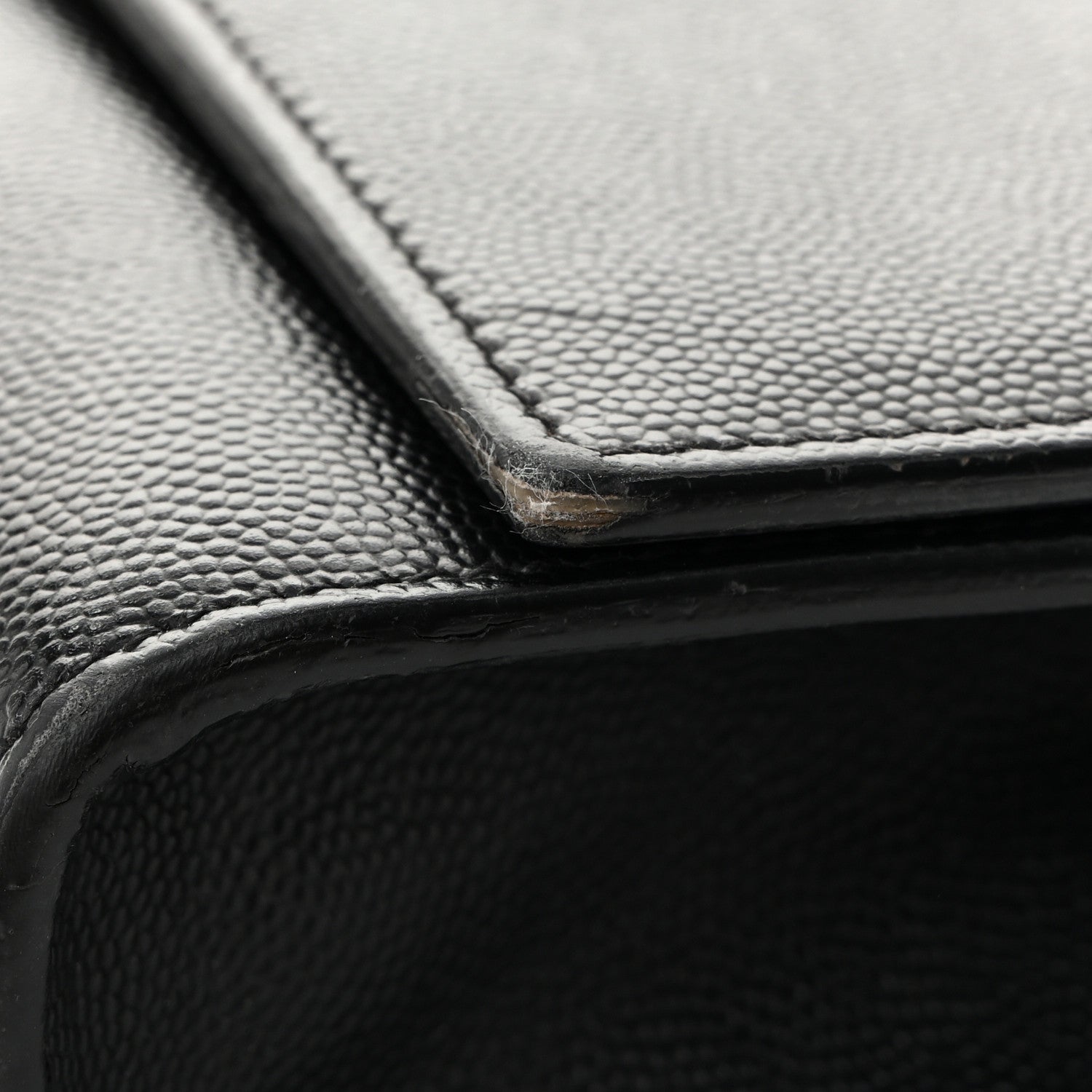 Grain De Poudre Medium Classic Monogram Kate Satchel Black