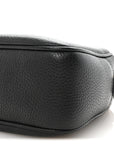 Pebbled Calfskin Small Soho Disco Bag Black