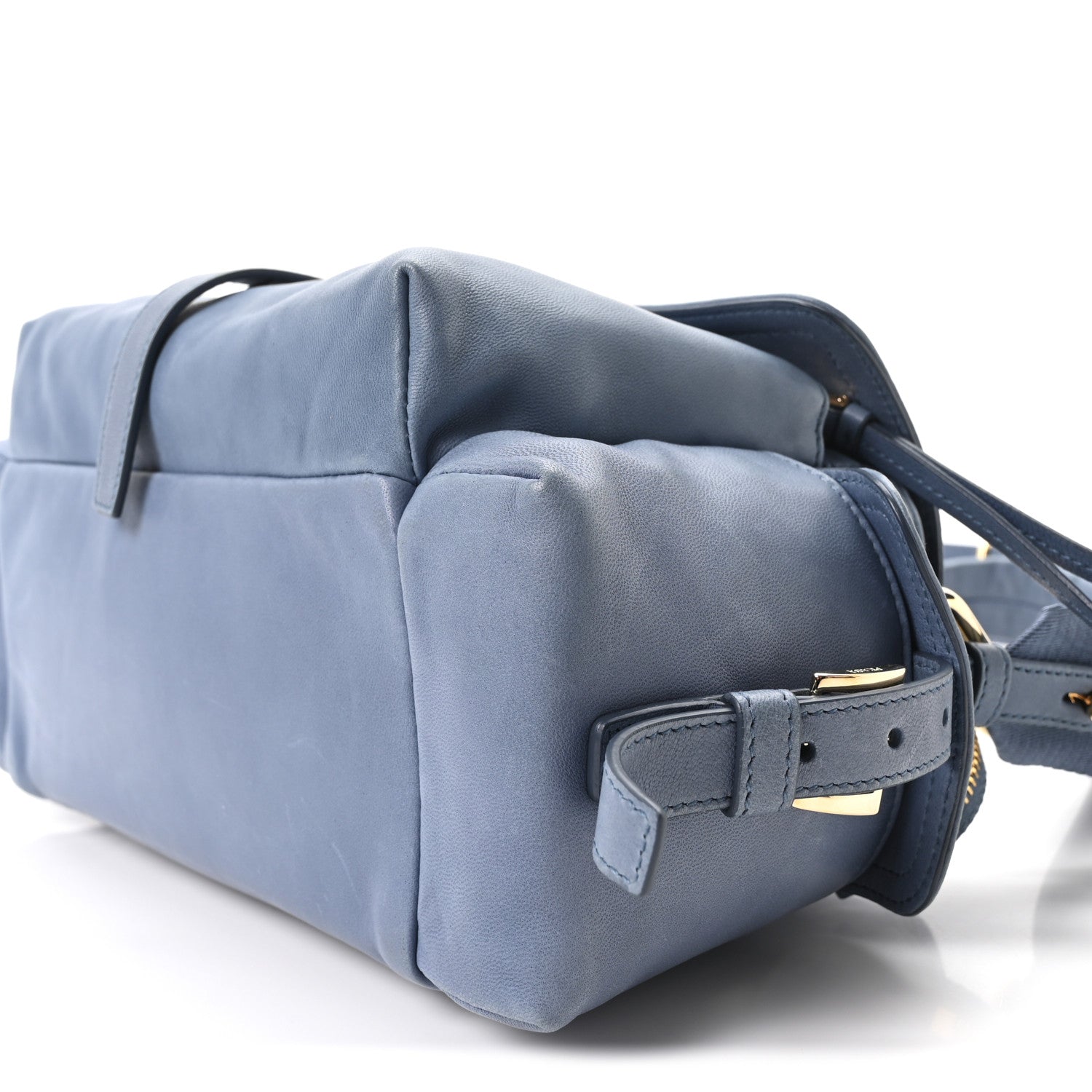 Nappa Medium Explore Shoulder Bag Aviation Blue