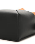 Calfskin Small Puzzle Edge Bag Warm Desert Black