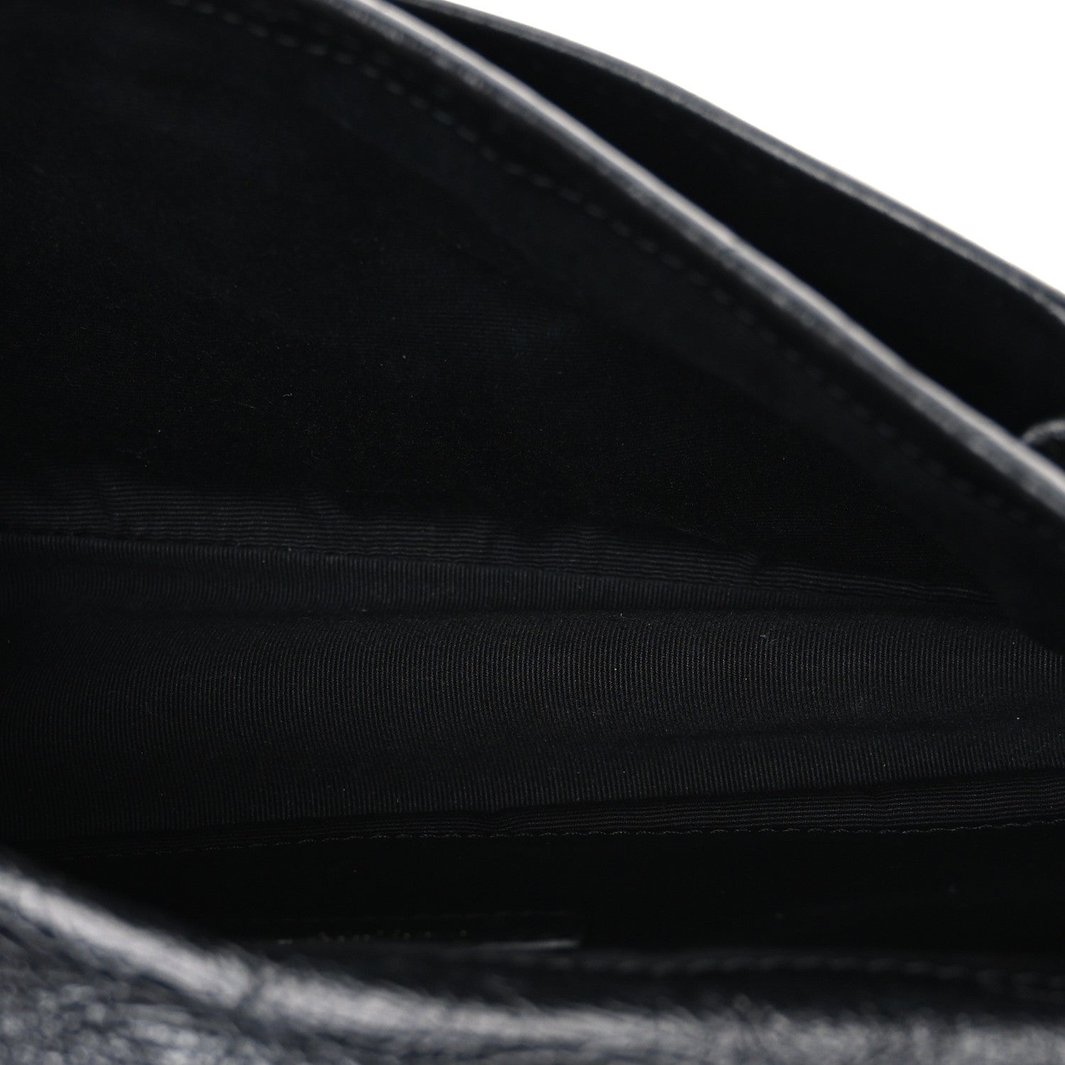 Crinkled Calfskin Matelasse Monogram Baby Niki Chain Satchel Black