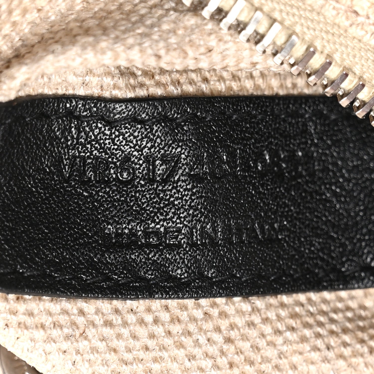 Linen Calfskin Small Rive Gauche Tote Greggio Natural