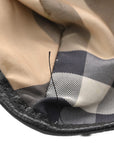 Nylon Grained Calfskin Watson Diaper Bag Black