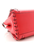Vitello Seta Century Nappa Whipstitch Mini Peekaboo Iconic Satchel Fiamma