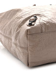Arena Lambskin Classic Hardware Medium Le City Hobo Bag Sesame