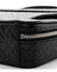 Calfskin Embossed TB Triple Stud Briefcase Black