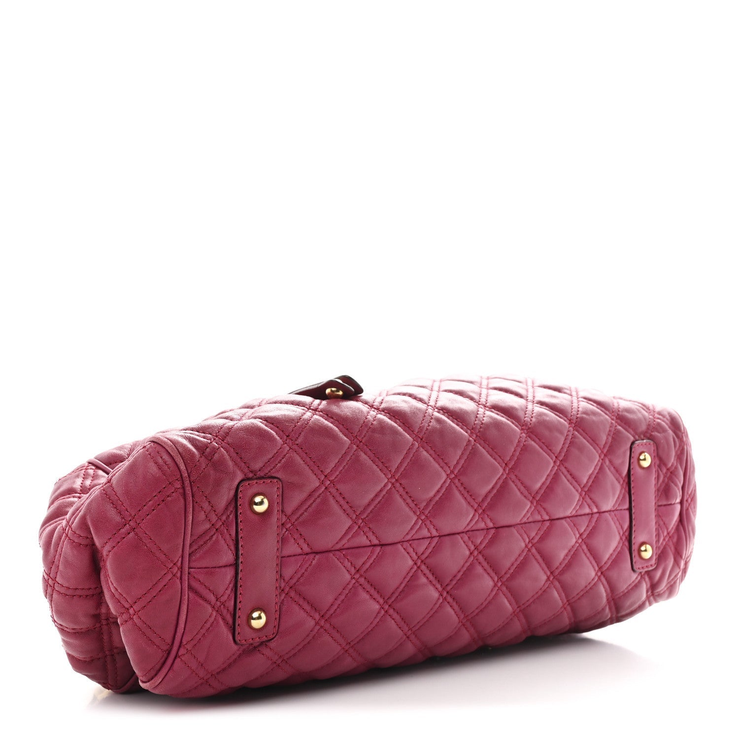 Calfskin Quilted Leather Stam Bag Pink