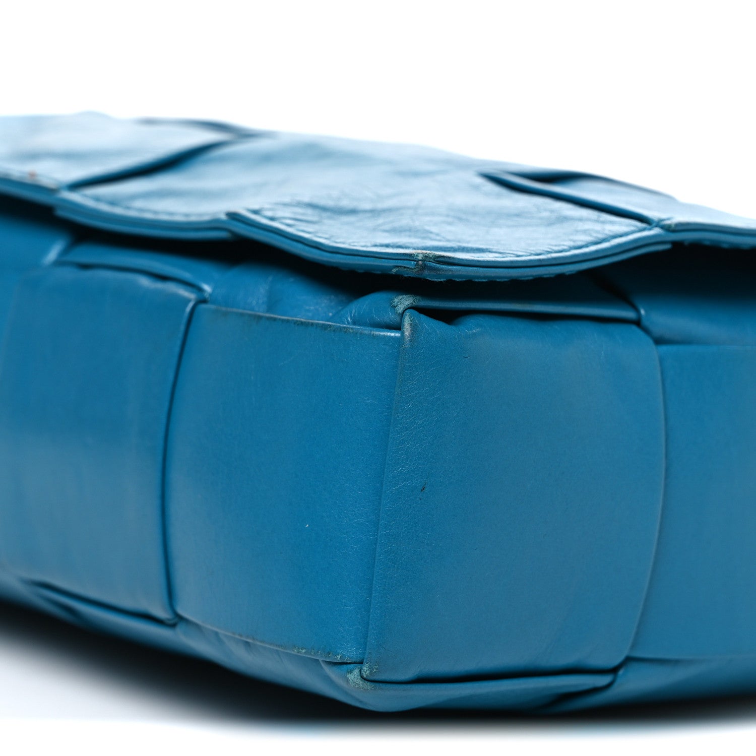 Paper Calfskin Maxi Intreccio Cassette Crossbody Bag Blaster