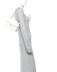 Caviar Quilted Small Double Flap White