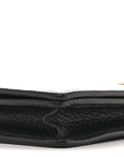 Dollar Calfskin Mini GG Marmont Chain Wallet Black