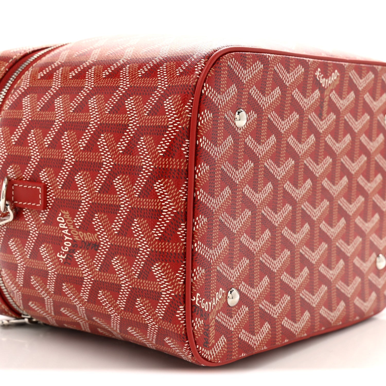 Goyardine Muse Vanity Case Red