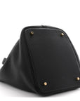 Taurillon Clemence Picotin Lock 22 MM Black
