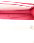 Caviar Quilted CHNL 19 Wallet On Chain WOC White Pink