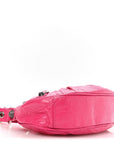 Agneau Arena Le Cagole Shoulder Bag XS Hot Pink