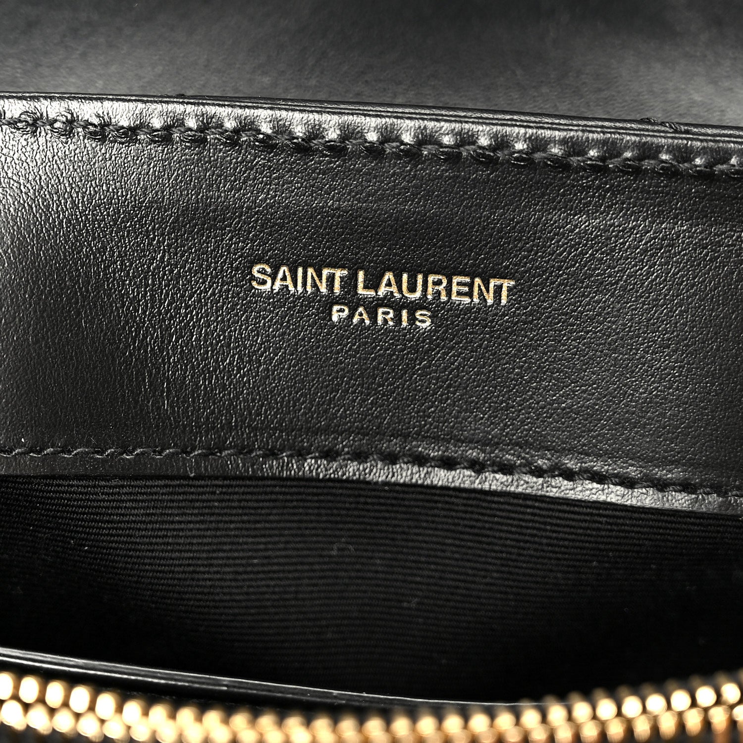 Calfskin Y Quilted Monogram Small Loulou Chain Satchel Black