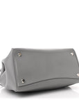 Smooth Calfskin Small Hampton Carry All Bag Grey