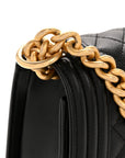 Caviar Quilted New Medium Boy Flap Black