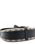 GG Supreme Monogram Small Messenger Shoulder Bag Beige Blue Navy