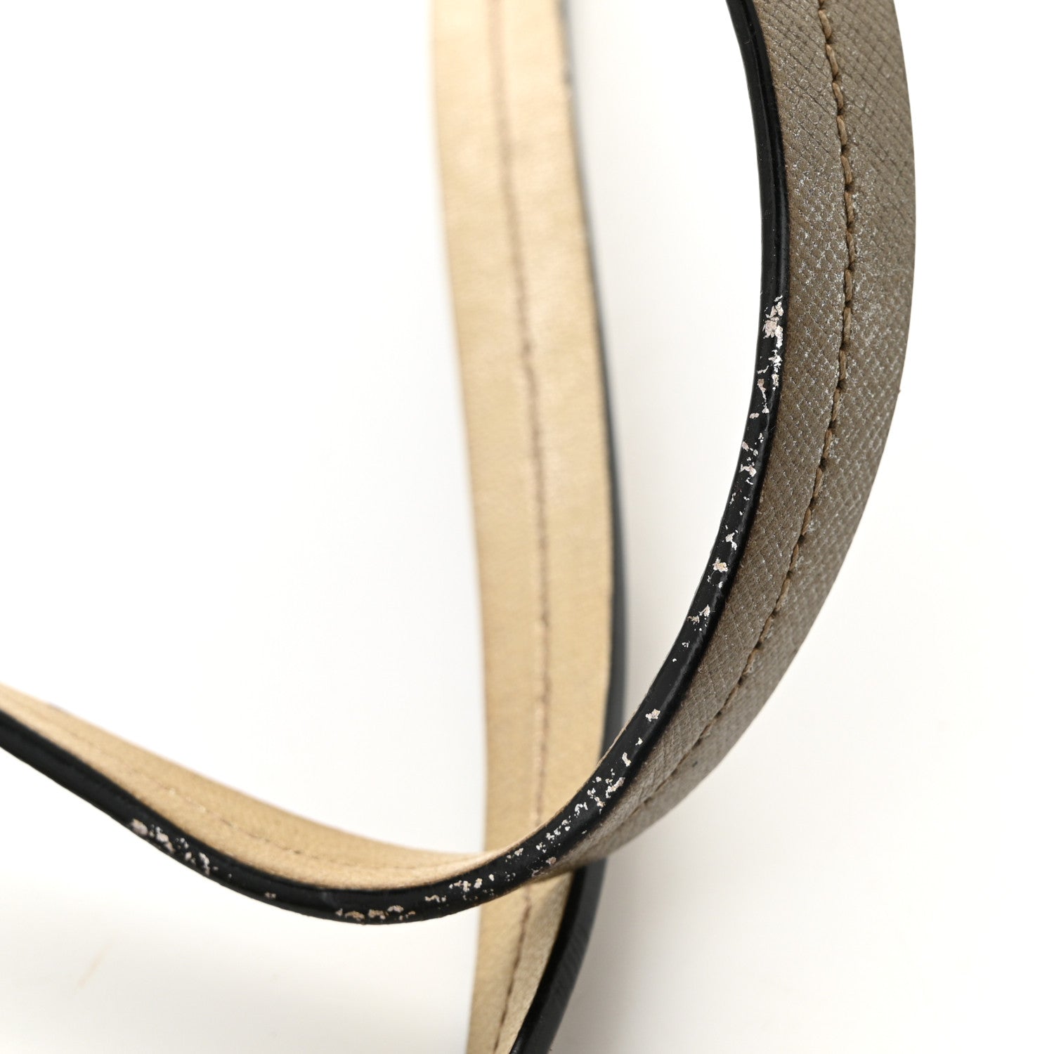Tessuto Nylon Saffiano Shopping Tote White