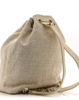 Canvas Large Deauville Backpack Light Beige
