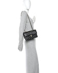 Caviar Quilted Small Double Flap Black