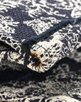 Calfskin D1ORiviera Toile De Jouy Small Book Tote With Strap Blue Multicolor