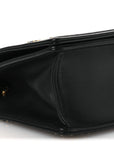 Lambskin Studded Medium D1ORama Flap Bag Black
