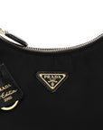 Tessuto Nylon Saffiano Mini Re-Edition 2005 Bag Black
