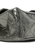 Metallic Aged Calfskin Quilted 2.55 Reissue 227 Flap Vert Fonce