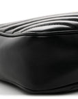 Calfskin Matelasse Monogram Lou Camera Bag Black