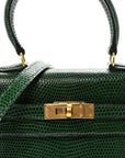 Lizard Mini Kelly Sellier 20 Vert Moyen