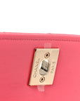 Lambskin Quilted Mini Trendy CC Chain Wallet Pink