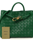 Nappa Intrecciato Small Andiamo Shoulder Bag Jungle