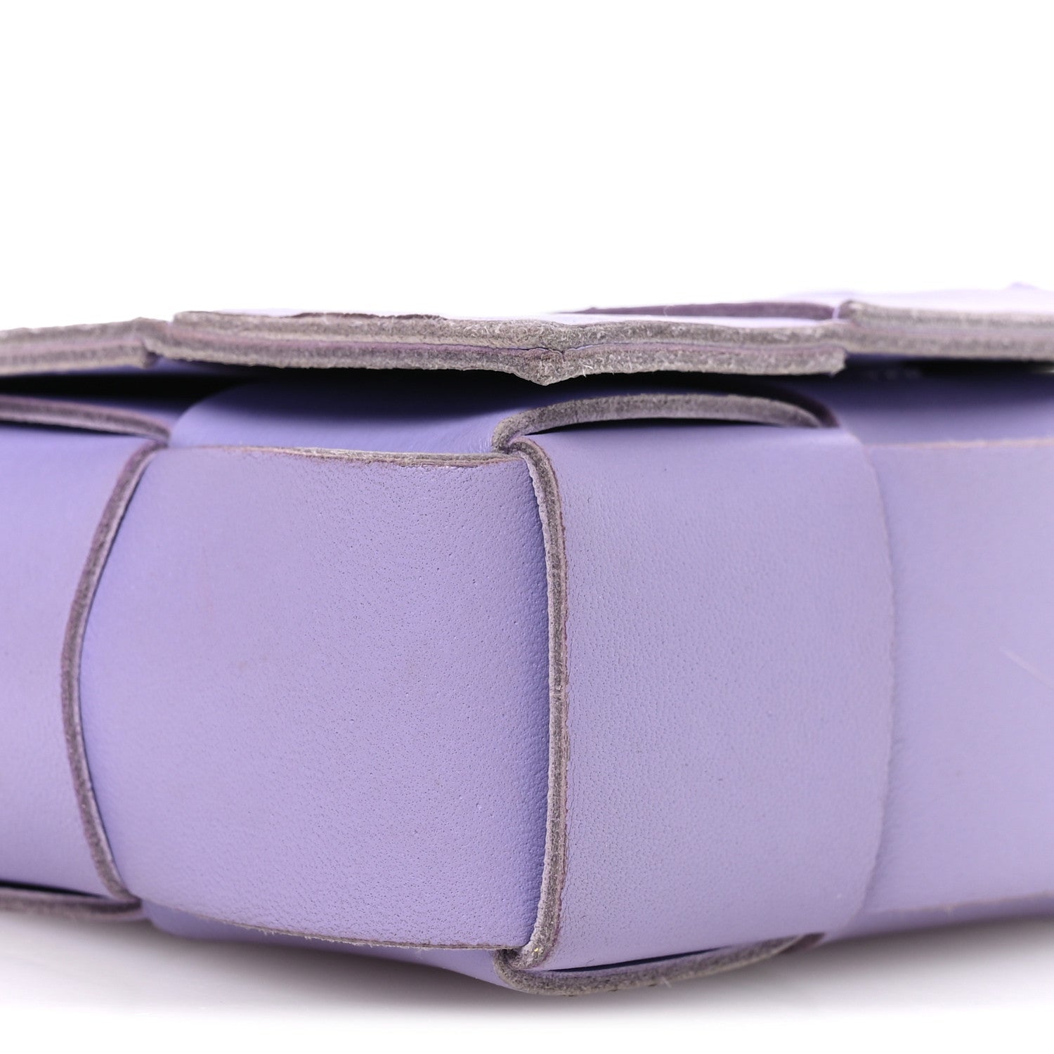 Lambskin Maxi Intrecciato Extra Mini Cassette Crossbody Bag Wisteria