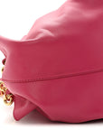 Shiny Nappa Calfskin Small Paseo Bag Magenta