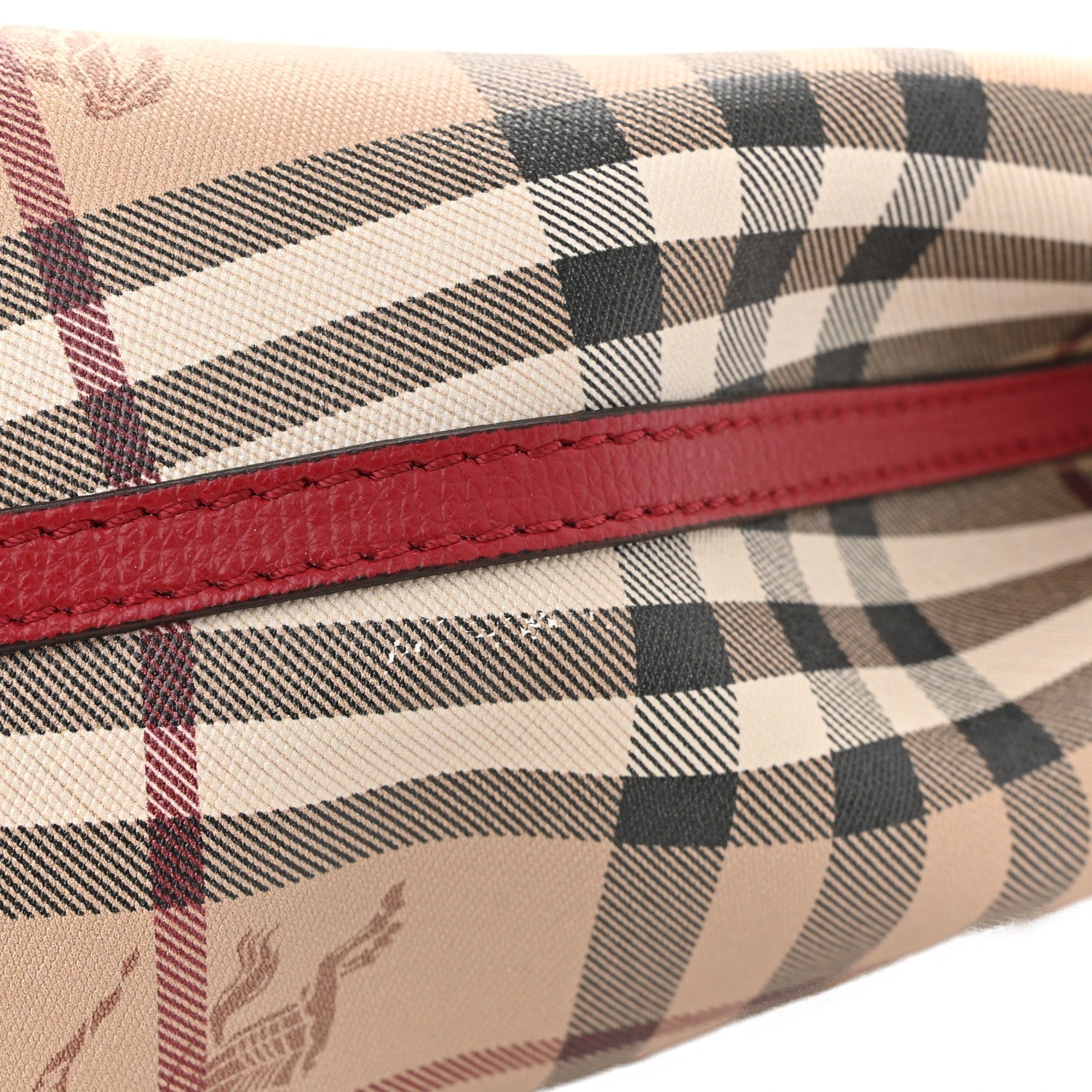 Haymarket Check Colours Small Lorne Bucket Crossbody Poppy Red