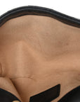 Calfskin Matelasse Super Mini GG Marmont Shoulder Bag Black