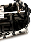 X MARC JACOBS Nappa Mini Peekaboo I SEE U Satchel Black White