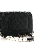 Lambskin Quilted Small My Precious Flap Black