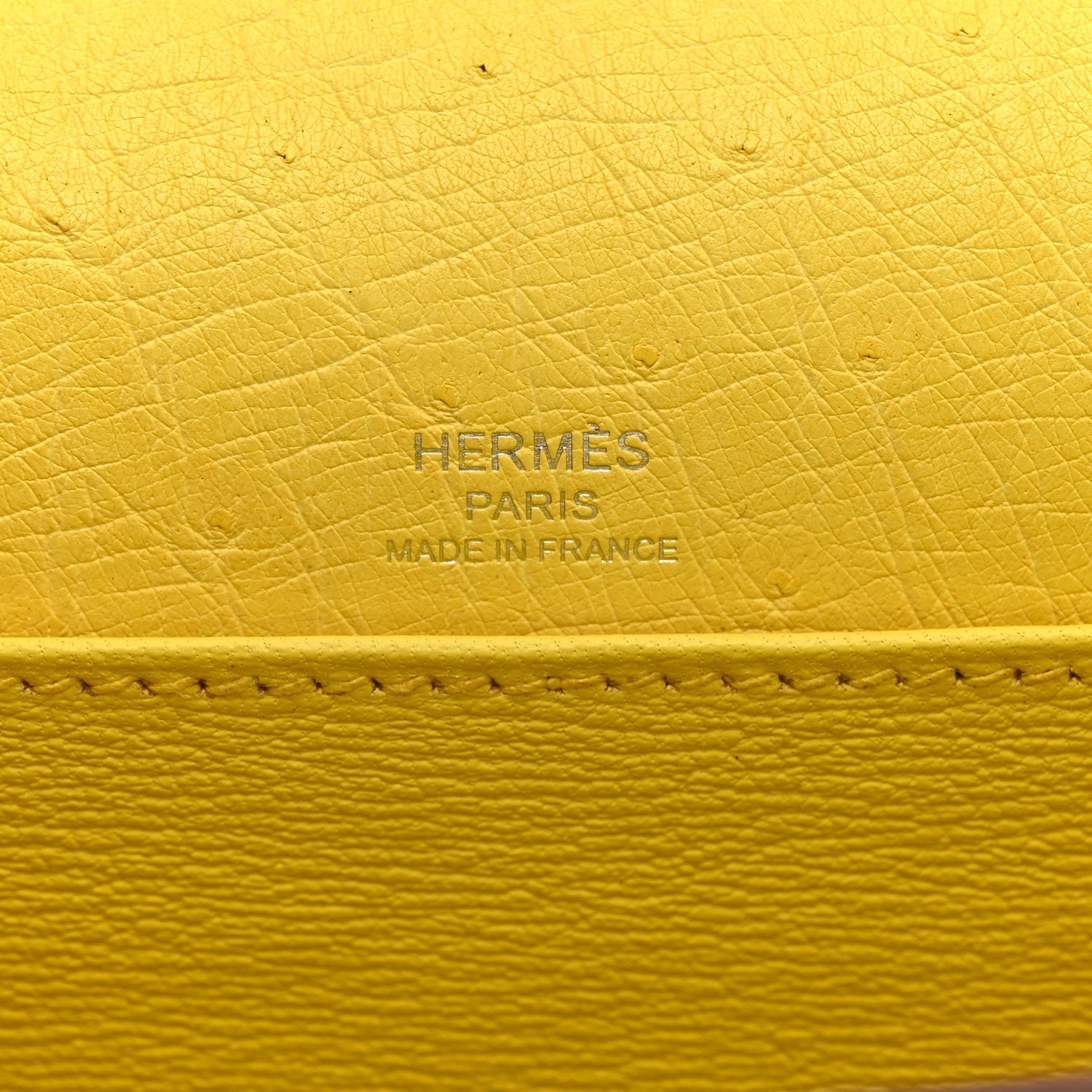 Ostrich Mini Sac Roulis Jaune Citron