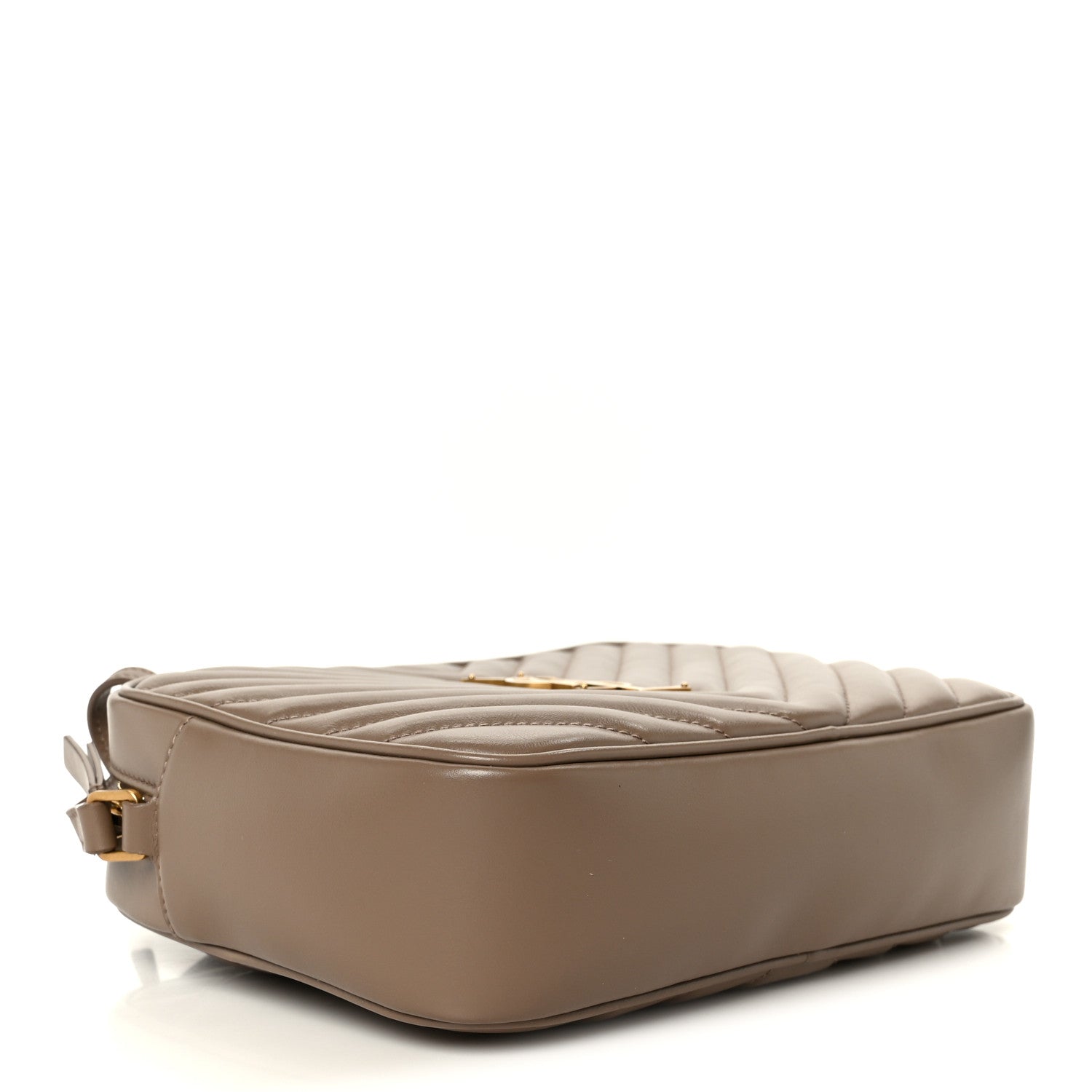 Calfskin Matelasse Monogram Lou Camera Bag Dark Beige