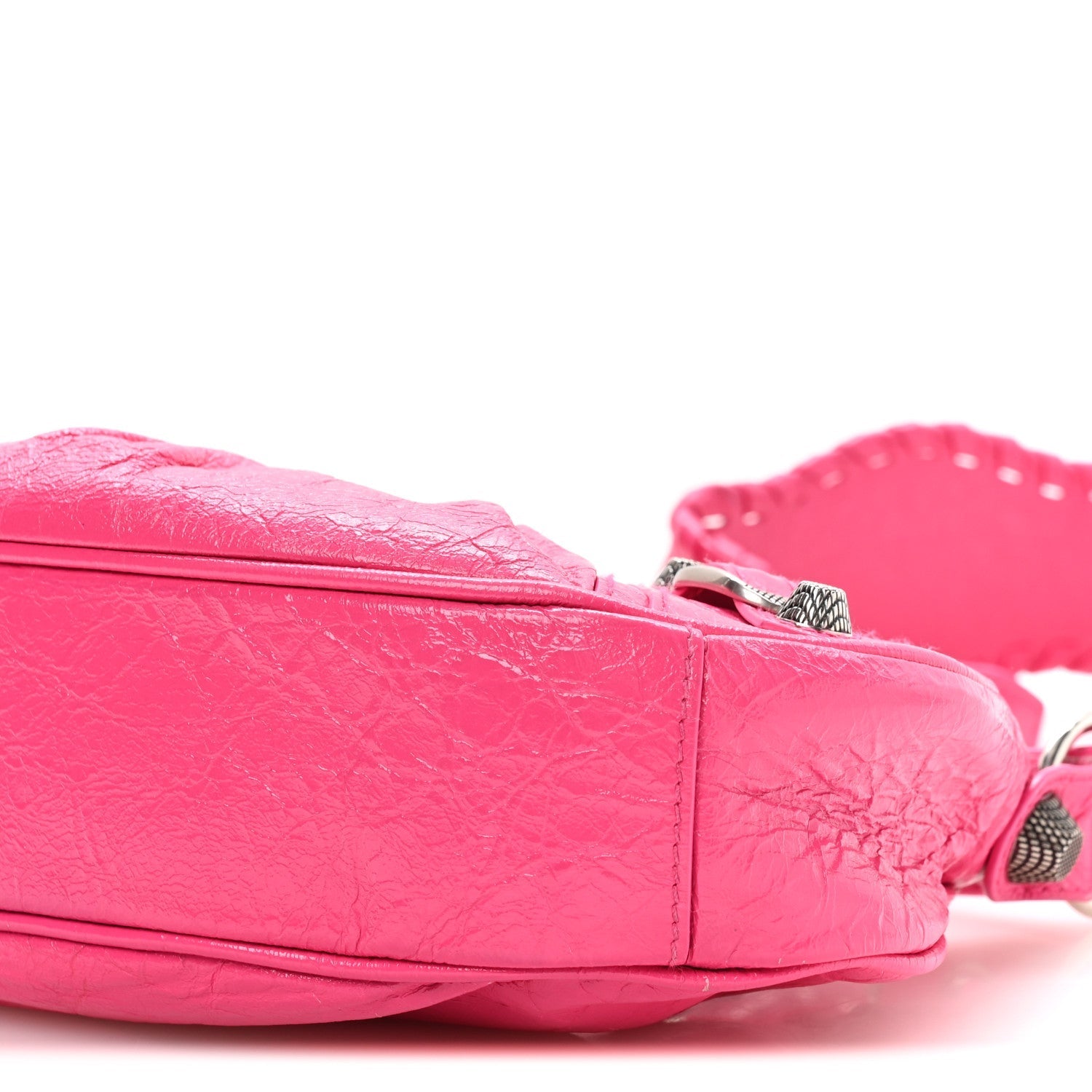 Agneau Arena Le Cagole Shoulder Bag XS Hot Pink