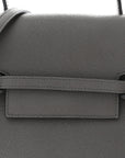Grained Calfskin Nano Belt Bag Grey