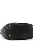 Vitello Daino Shopping Tote Black